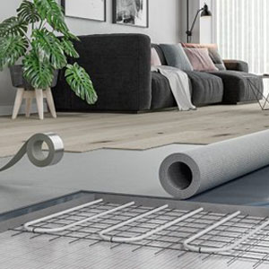 Natural cork underlay roll suitable for underfloor heating and wood flooring
