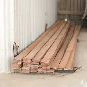 Durable wooden edging boards for outdoor projects
