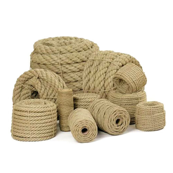 Natural 1m Long Jute Rope Strong Twisted Decking Cord Garden Sash Camping