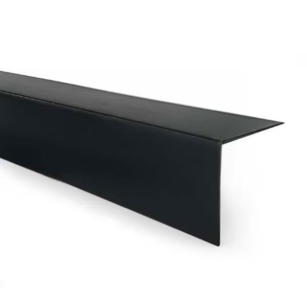  2.44m Long PVC Corner Trim Black Plastic 90 Degree Angle Profile