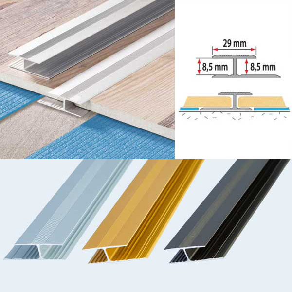 Heavy Duty Twin Grip Aluminium Threshold Strip for Floors