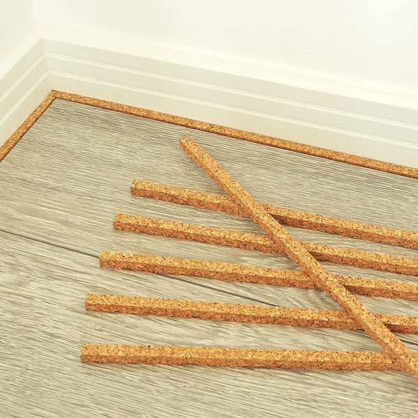 30-Pack Cork Expansion Joint Strips Ideal for Wood Flooring