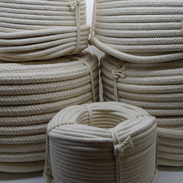 4mm Braided Cotton Rope in Natural Color for Washing Clothes & Bag Handles