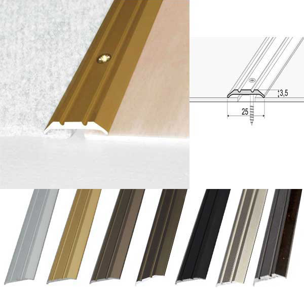 Anodised Aluminium Flat Door Threshold Strip for Smooth Transitions