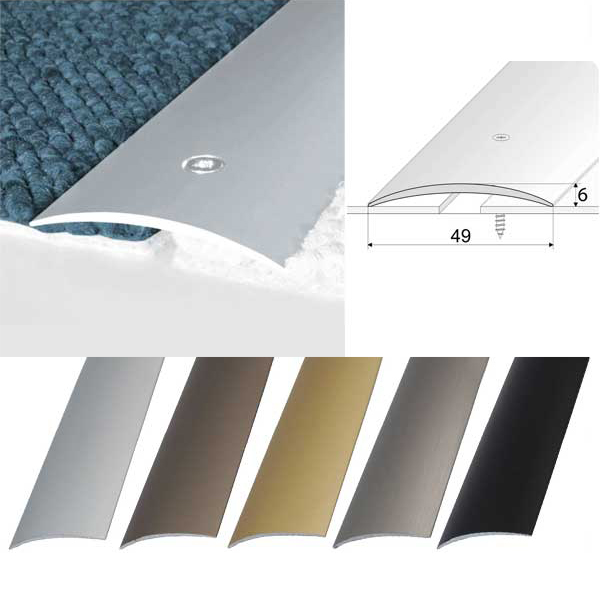Anodised Aluminium Door Threshold Strip for Floor Transitions