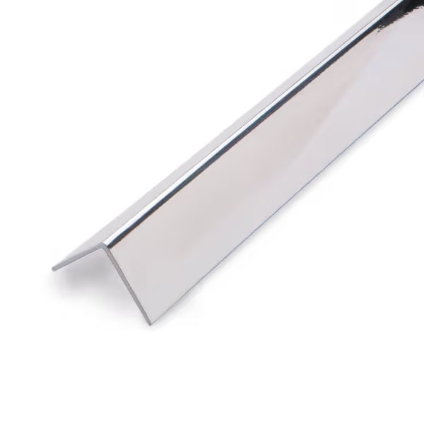 Chrome 20mm x 20mm External Corner Decorative Cladding Plastic Trim