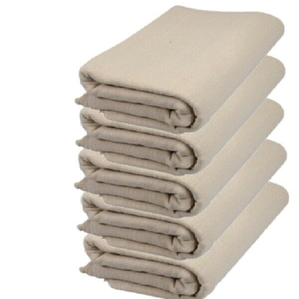 Extra Heavy Duty Cotton Twill Dust Sheet Large, Washable & Reusable
