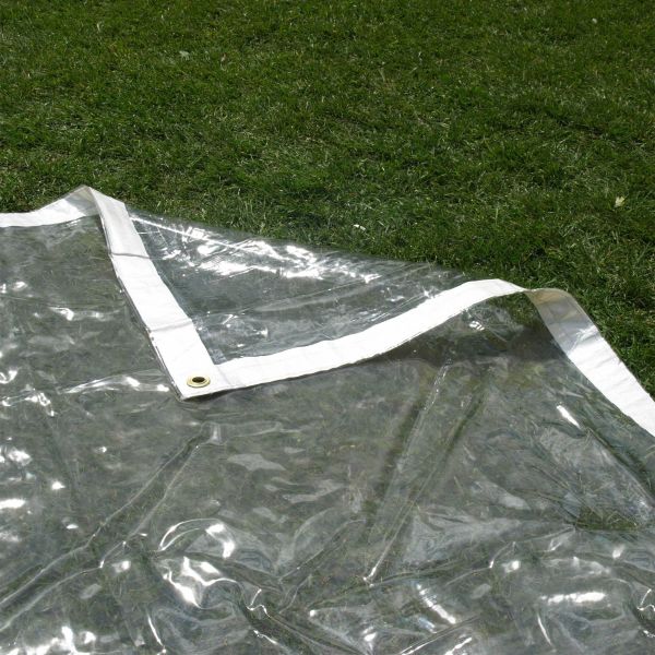  Clear Glass 320gsm PVC Tarpaulins Waterproof