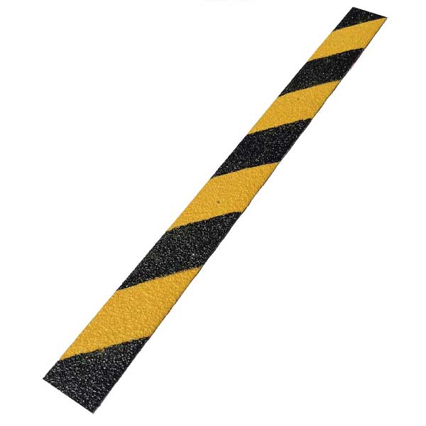 Black/Yellow GRP Hazard Decking Strip High Visibility Anti-Slip Solution