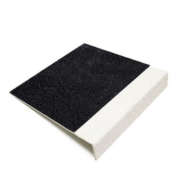 Heavy Duty Black & White Anti-Slip Stair Tread Cover for Indoor & Outdoor Use