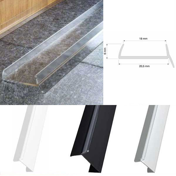Kitchen Plinth Seal PVC Kickboard Sealing Strip for Cabinet Bases