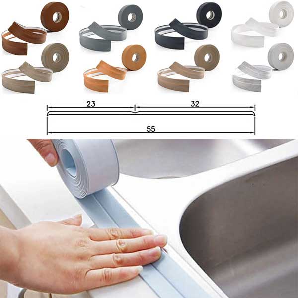 25m Long Flexible PVC Skirting Board Self Adhesive Wall Floor Trim