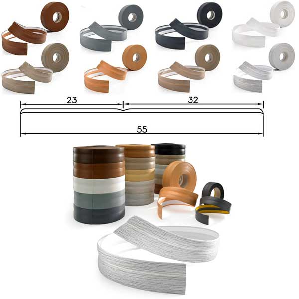15m Long Flexible PVC Skirting Board Strip for Seamless Floor Edging