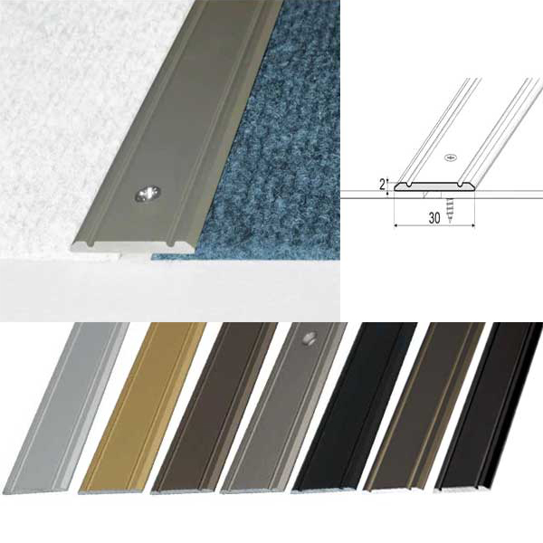 Aluminium Flat Door Threshold Strip Anodised Finish