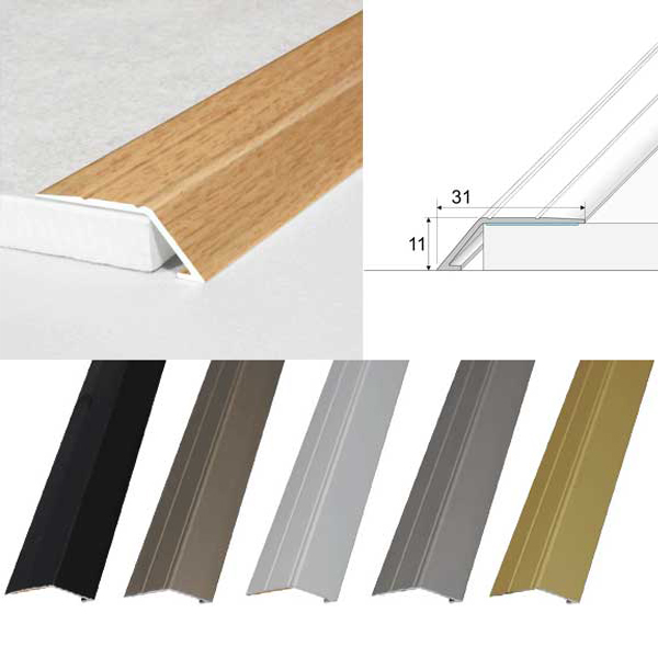 Self Adhesive Anodised Aluminium Threshold Ramp Strip for Floors