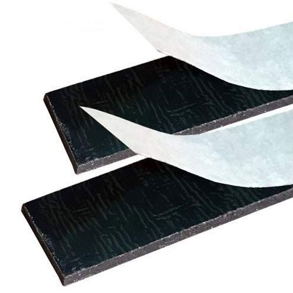 Solid Neoprene Self‑Adhesive Rubber Strips for Doors & Windows - 2 Pcs